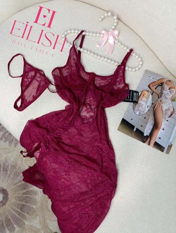 قميص نوم دانتيل نسائي فاخر