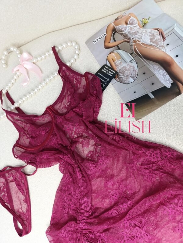 قميص نوم دانتيل نسائي فاخر